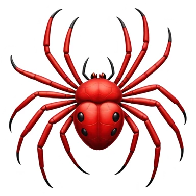 Bio-meat in the form of a spider sticker