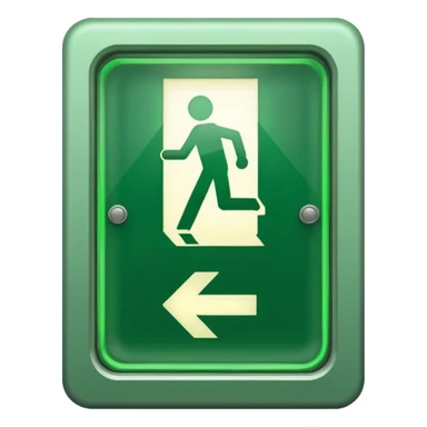 Emergency Exit Symbol sticker