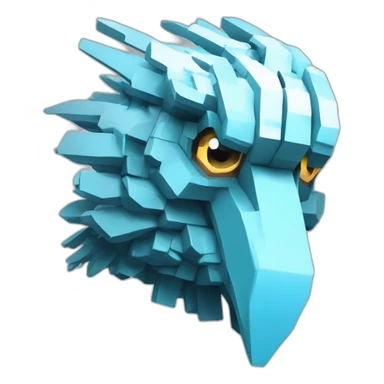 Minecraft Articuno Cyberpunk Head sticker