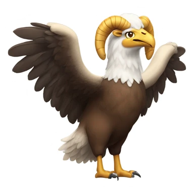Eagle carrying a big horn sheep sticker