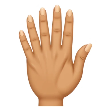 Hand but ring finger down sticker