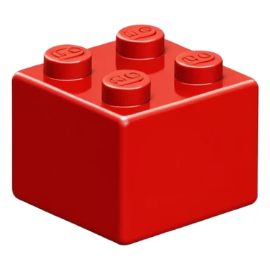 1 lego peice red sticker