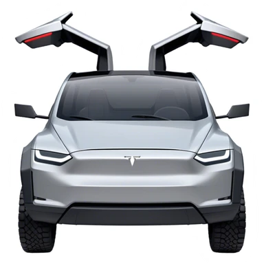 Tesla Cybertruck - Tesla (Model Year: 2022) (Iconic colour: Silver) sticker