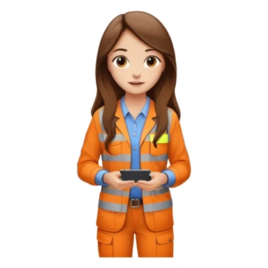 beautiful girl with long brown hair constructing new lounge room area with tv and couch sticker