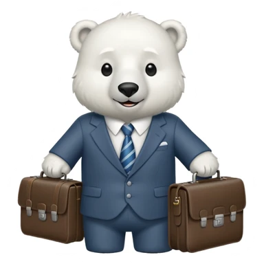 Oso polar millonario  sticker