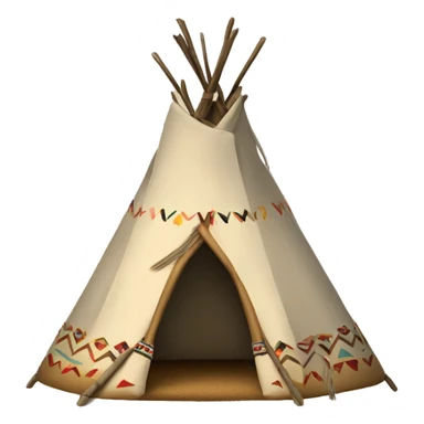 Teepee sticker