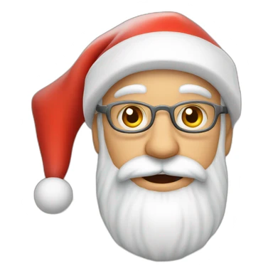 Père Noël avec un chat🎅🏻 sticker