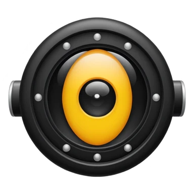 create a black hail camera aperture emoji di 24px sticker