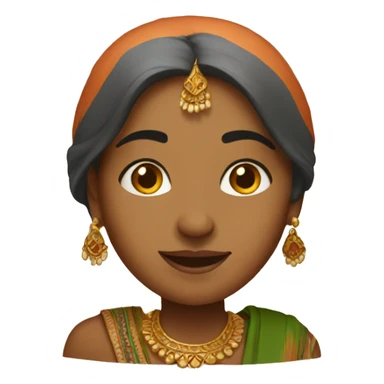 An indian women in indian attire sticker