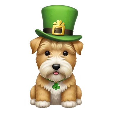 wheaten terrier st patrick’s day sticker