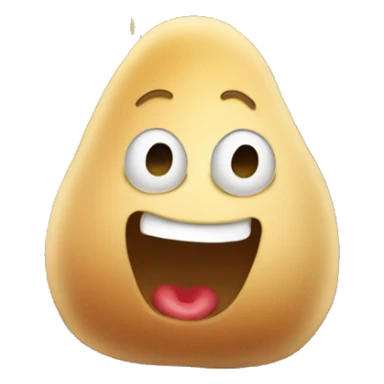 potato melting on top of an escalator  sticker