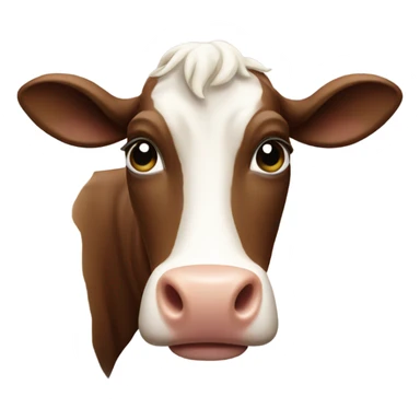 pinto cow sticker