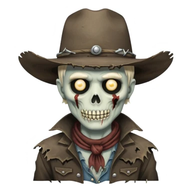 ghoul cowboy sticker