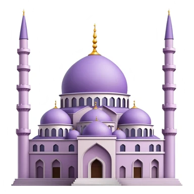 Light purple İstanbul mosque under construction  sticker