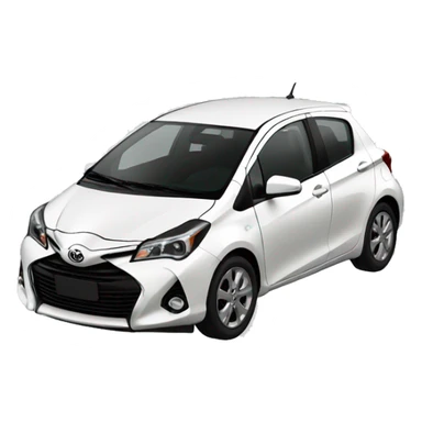 toyota yaris 2024 white sticker
