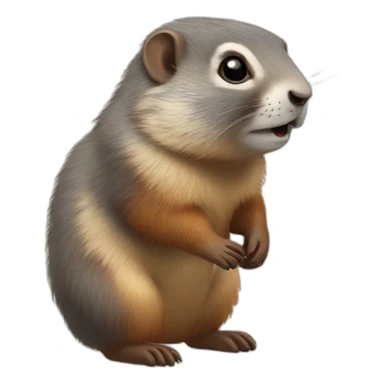 Marmotte amour sticker