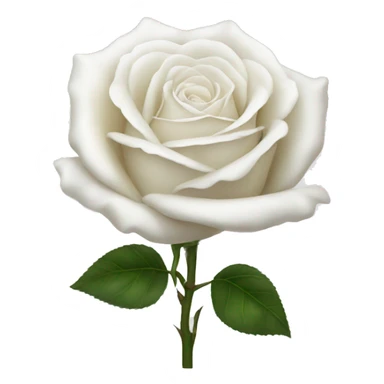 White rose sticker