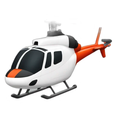 avion helicoptero blanco borde negro sticker
