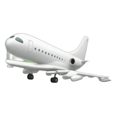 Airplane landing on money sticker