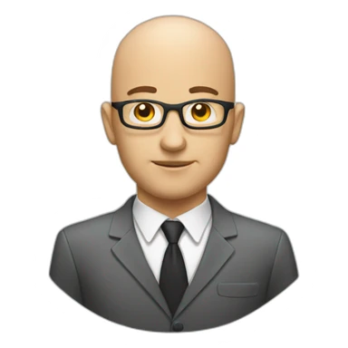 Bald product manager sticker