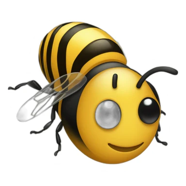 Une abeille qui rigole sticker