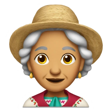 Old Mexican lady  sticker