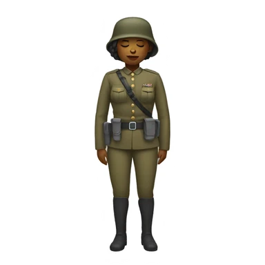 sleeping woman soldier  sticker