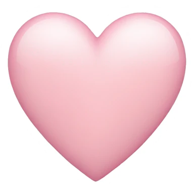 light pink heart sticker