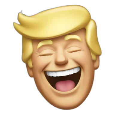 trump laughing sticker