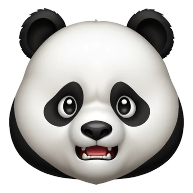 un panda enojado sticker