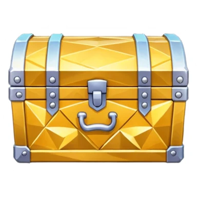 chest emoji low poly  sticker