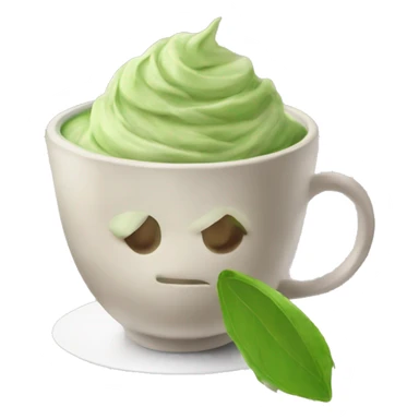 różowa matcha  sticker