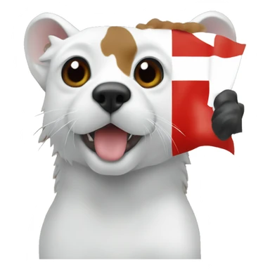 Bretagne flag with ermines sticker