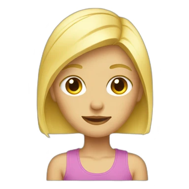 fille blonde sweat sticker