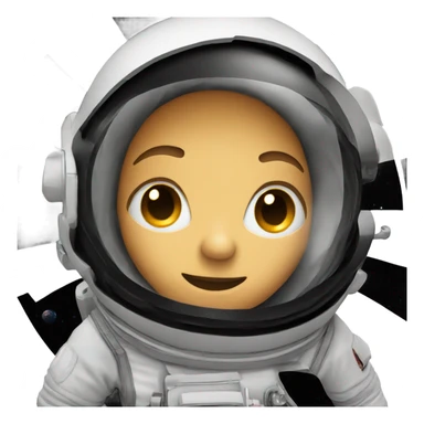 Astronaut in black hole sticker