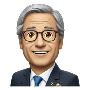 florentino perez president real madrid sticker