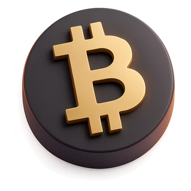bitcoin,  warm palette in yellow, orange, purple, violet gradient tones, dark solid bg sticker