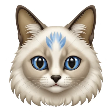 Blue seal point Balinese cat sticker