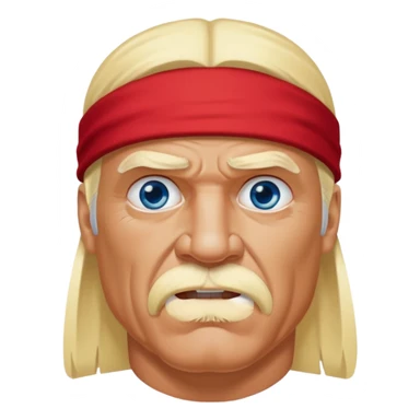 Hulk Hogan blue eyes sticker