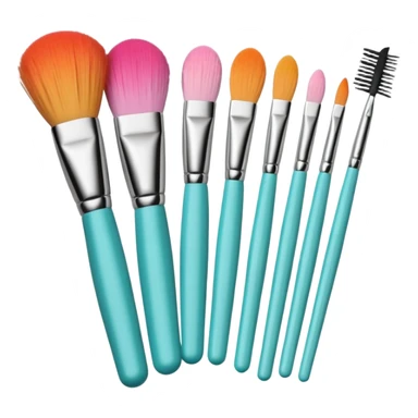 Makeup brushes sticker