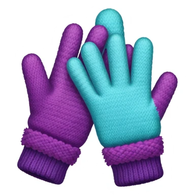 Fuzzy Gloves,colorful sticker