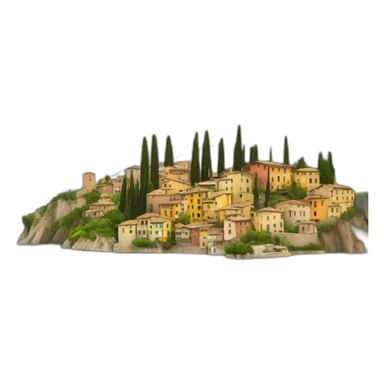 Landscape of Italy sticker