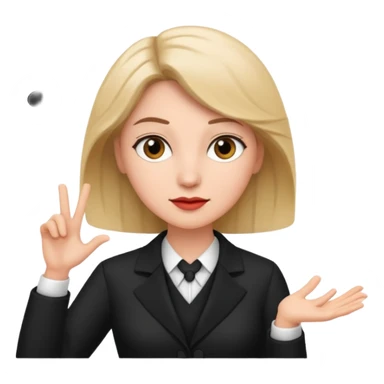 Female music conductor sticker