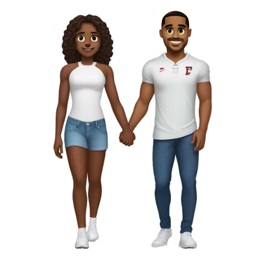 Aj brown and Jalen hurts holding hands sticker