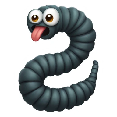 Image of a worm Rip  sticker