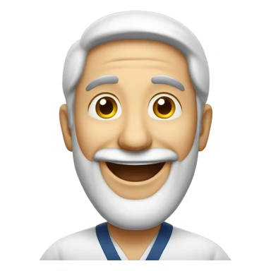 a happy Jewish man sticker