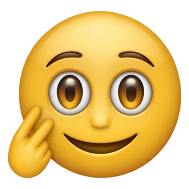 Emoji picando el ojo sticker