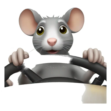 anim rat driving sticker