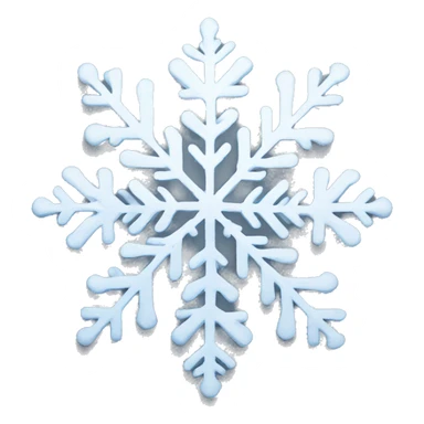 Pretty white snowflake sticker