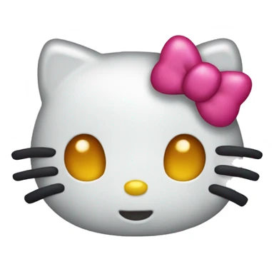 Hello kitty head, no mouth sticker